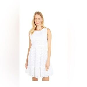 Vineyard Vines Womens Allamanda  Sz 00 White Eyelet Dress
